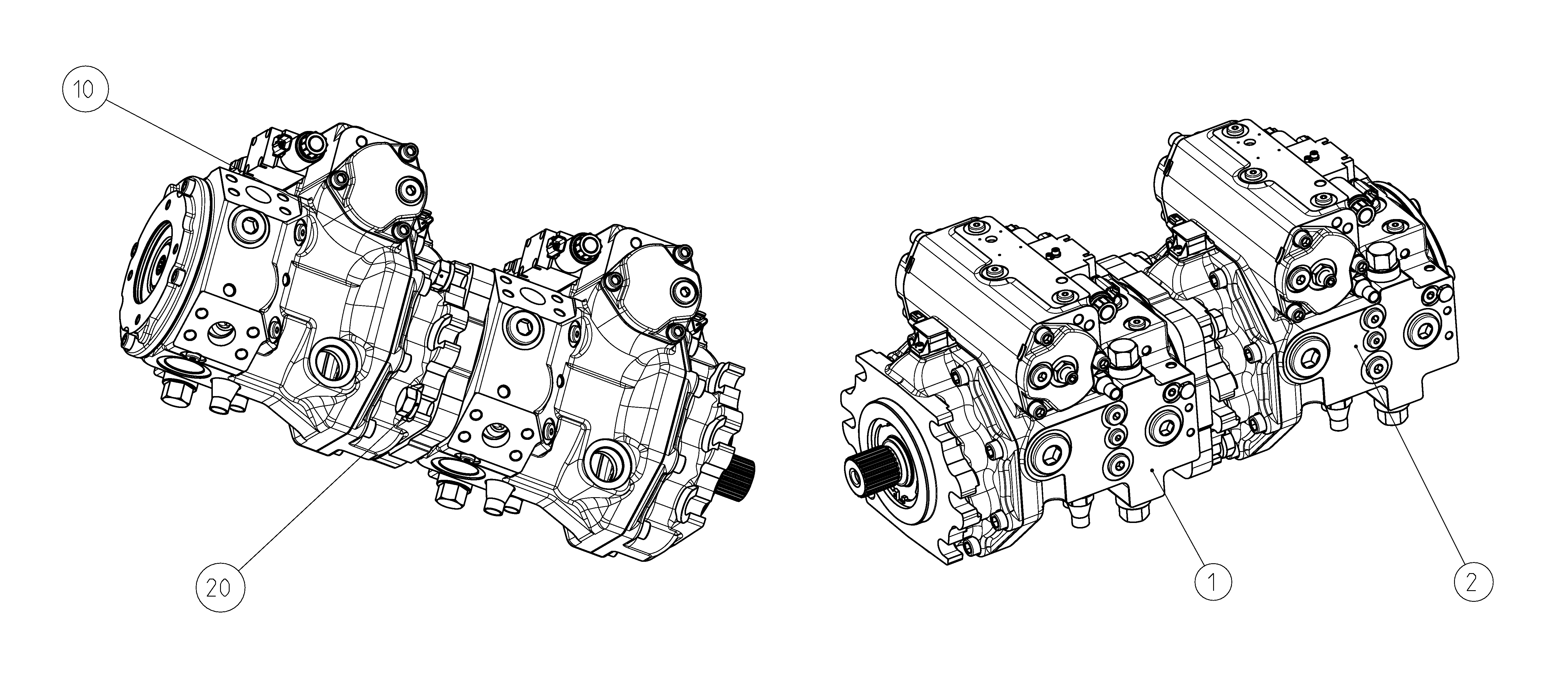 A4VG145EP0/40NR+A4VG145EP0/40NR — Rysunek