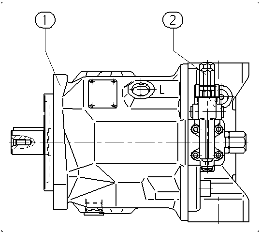 A AA10VSO 71 DR /31R-PKC92N00 -SO239 — Rysunek