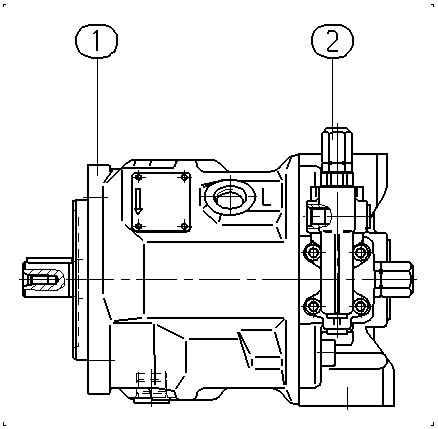 A AA10VSO 71 DFR1/31R-PKC92N00 -SO128 — Rysunek