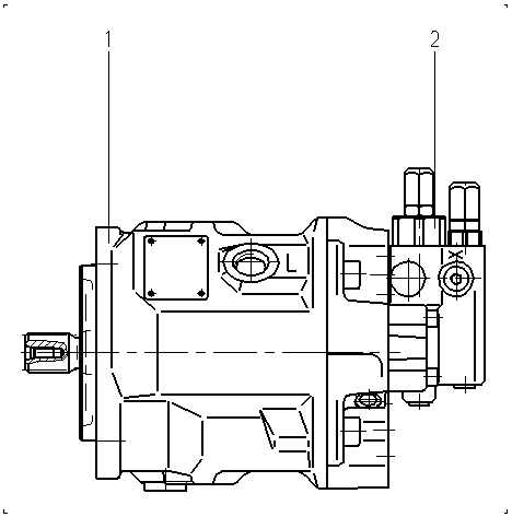 A A10V O 45 DRG /31L-VSC61N00 -SO277 — Rysunek