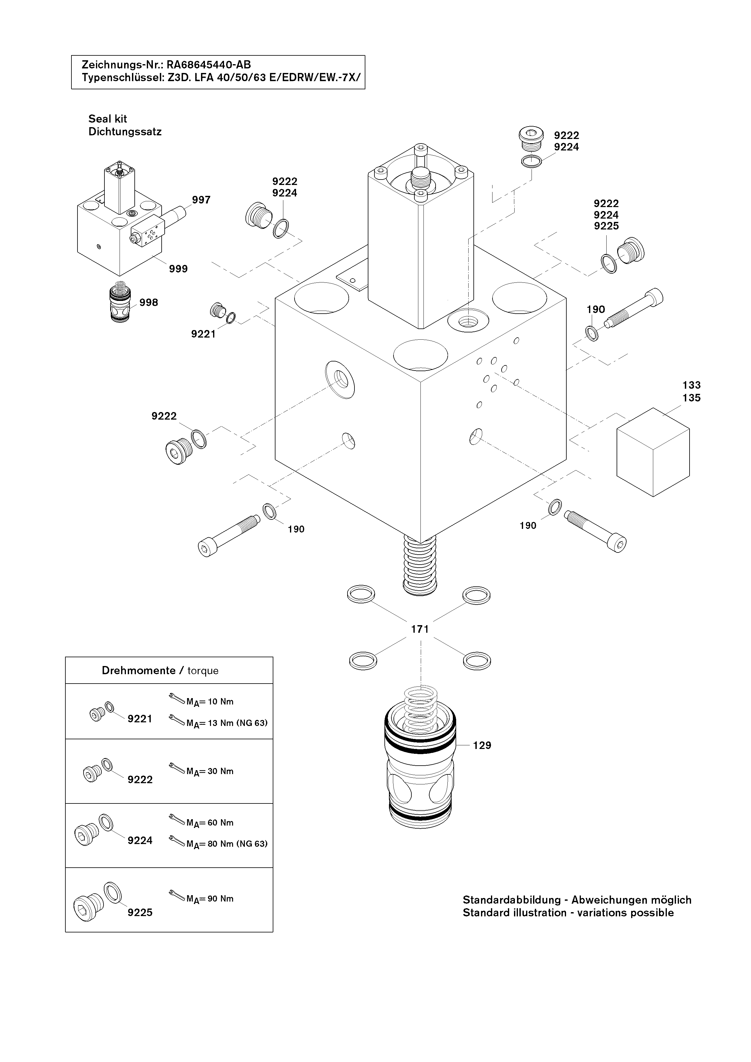 LFA 63 EWB-7X/CA10DQMG24B08P08T08 — Rysunek