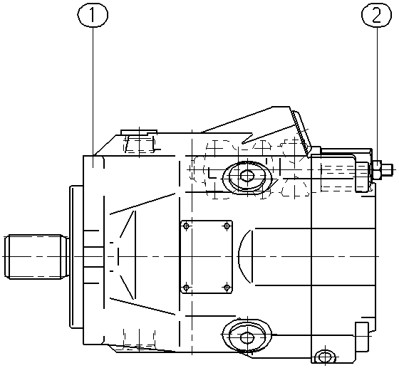A A10V O 60 DFR1/52R-VSC11N00 -S2003 — Rysunek