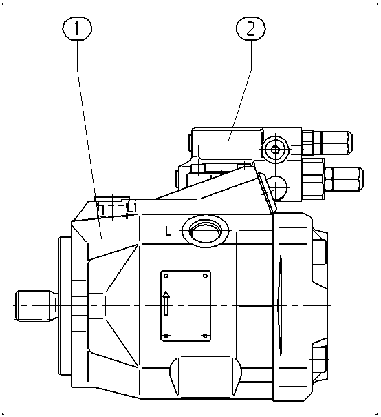 A A10V O 45 DFR /52L-VUC11N00 -SO547 — Rysunek