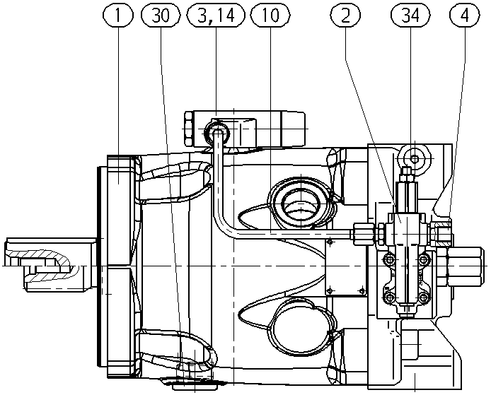 A A10VSO140LA7S /32R-VPB12N00E — Rysunek