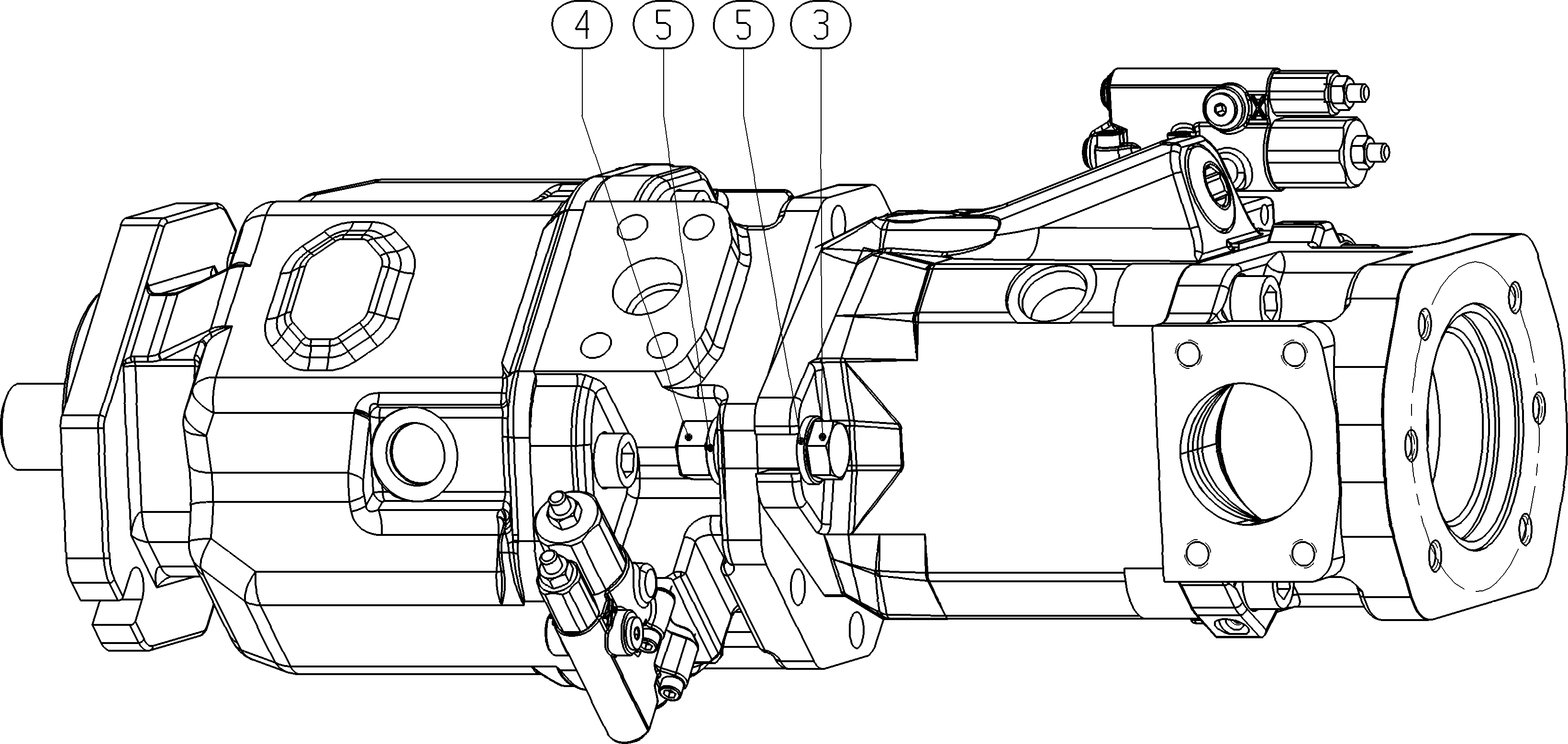 HA10VO110DFR1/31R+A10VO85DFR1/52R — Rysunek