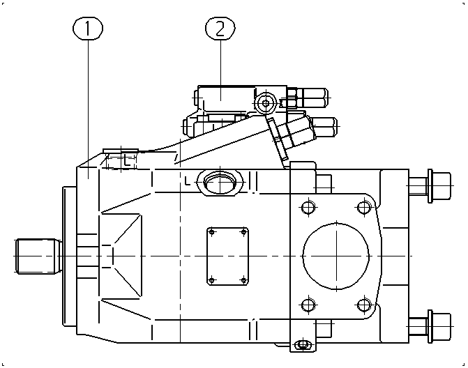 A A10V O 85 DFR1/52R-VSC12K04 -S1955 — Rysunek