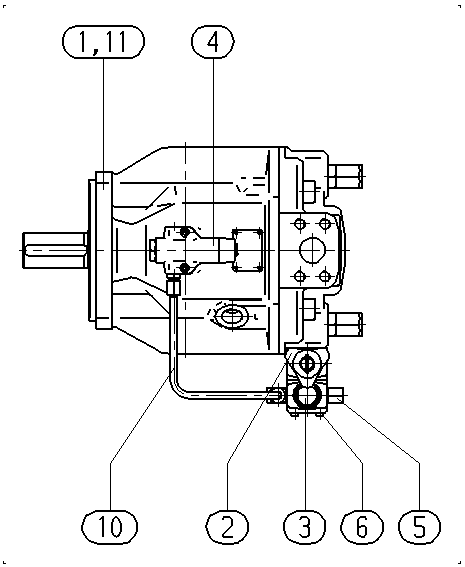 AA10VSO140DFLR/31R-PPB12N00-SO155 — Rysunek