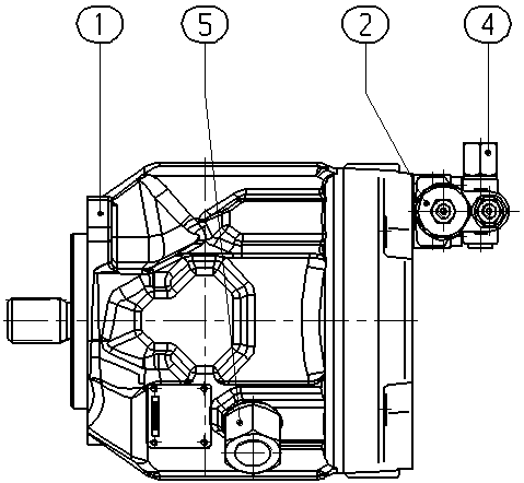 A A10V O 28 DFR1/31L-VSC11N00 — Rysunek