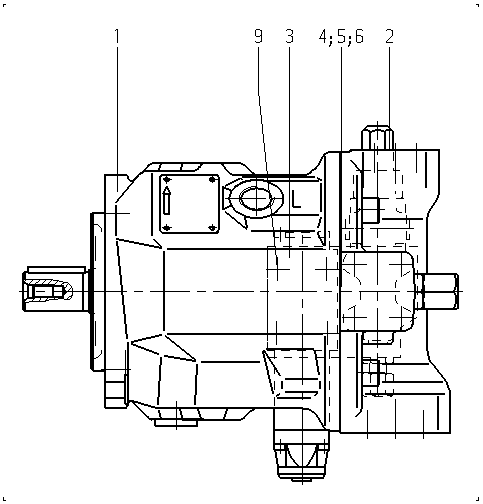 AA10VSO45DR/31L-PPA12N00-SO451 — Rysunek