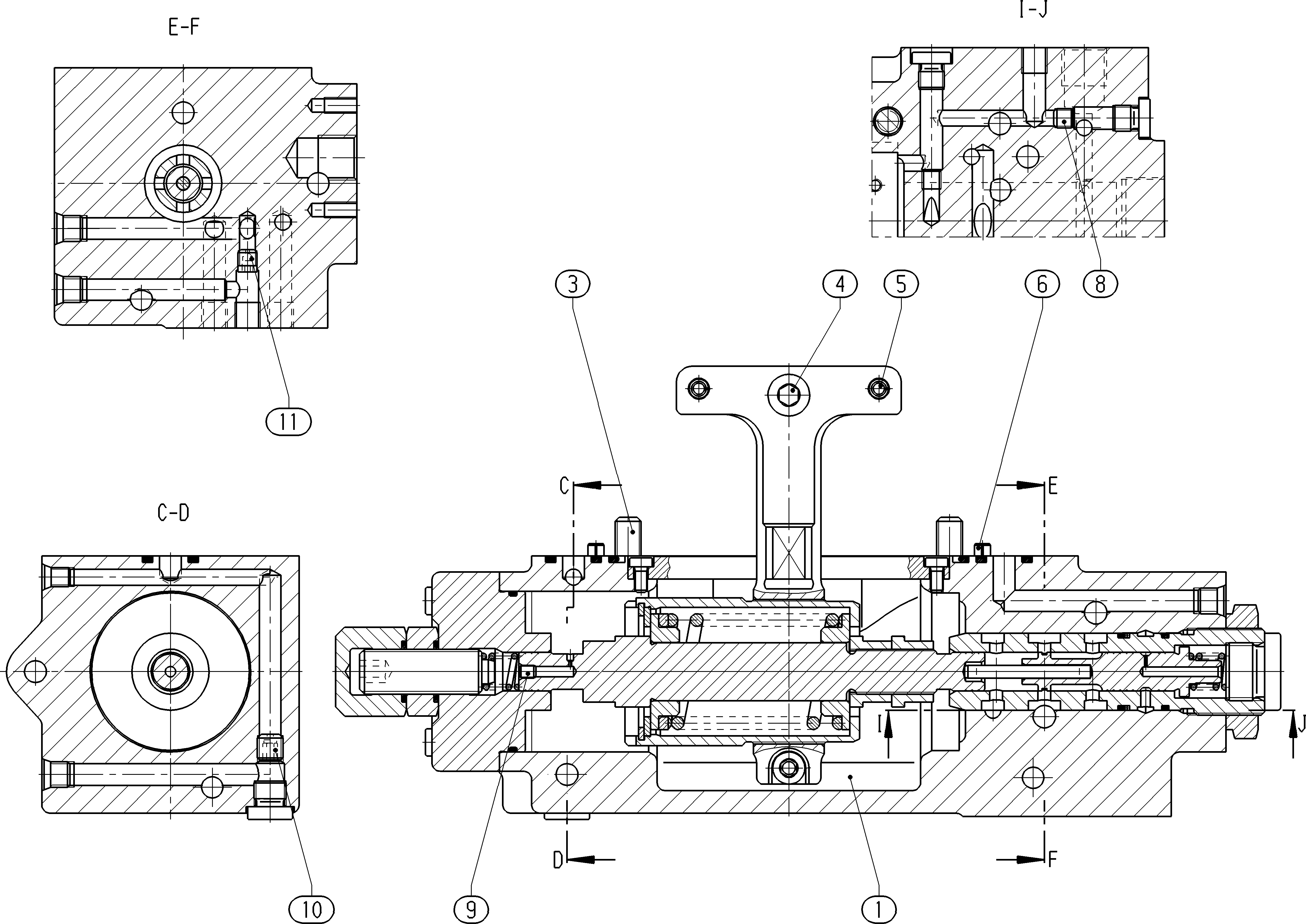 CONTROL MODULE A4VSG 125/180 HD1D/3& — Rysunek