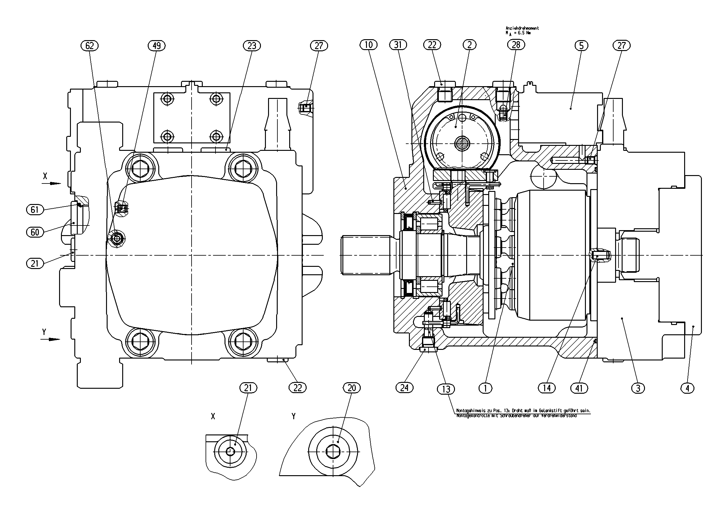 A10VG63EP1D1/10L-NSC10F013SH — Rysunek
