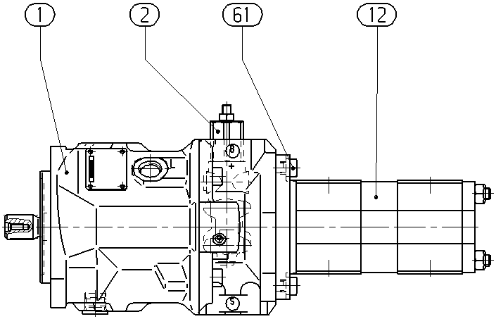 A A10V O 71 DFR1/31L-PSC62G84 — Rysunek