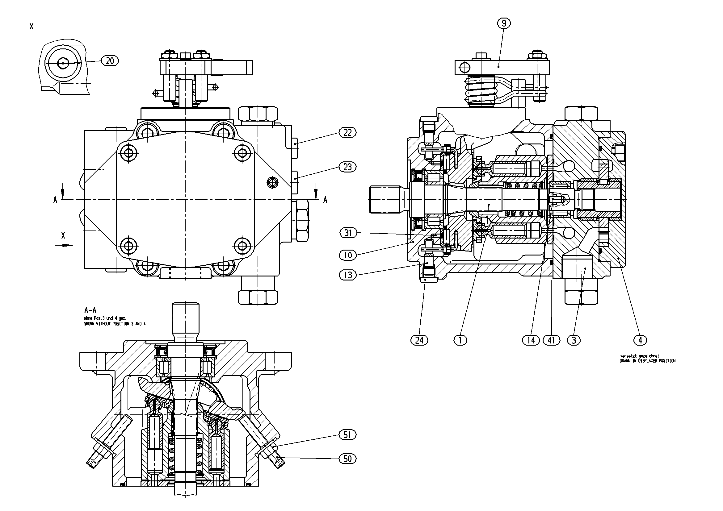 A10VG14MDN1/10R-NSC16F003S — Rysunek