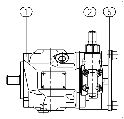 A A10VSO 18 DR1 /31R-PPA12KD2 -SO275 — Rysunek