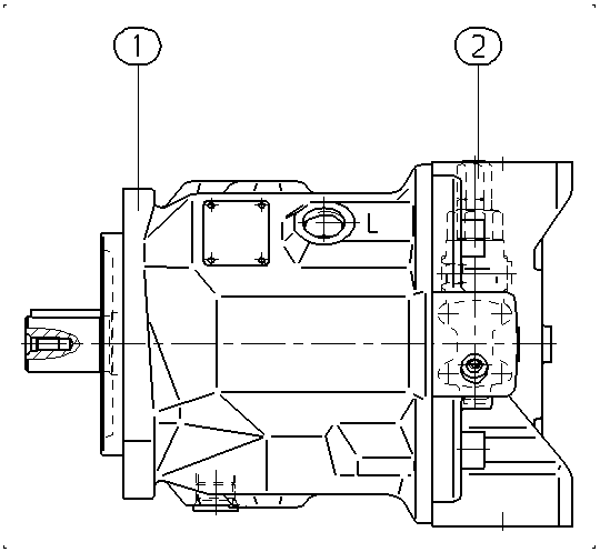 A A10V O 71 DRG /31L-PKC62N00 — Rysunek