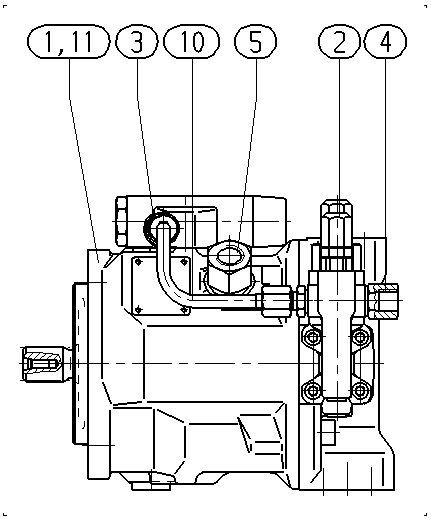 A A10V O 71 DFLR/31R-PSC12N00 — Rysunek