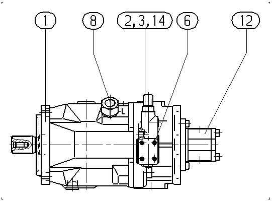 AA10VO140DFR1/31R-PSD12G10 — Rysunek