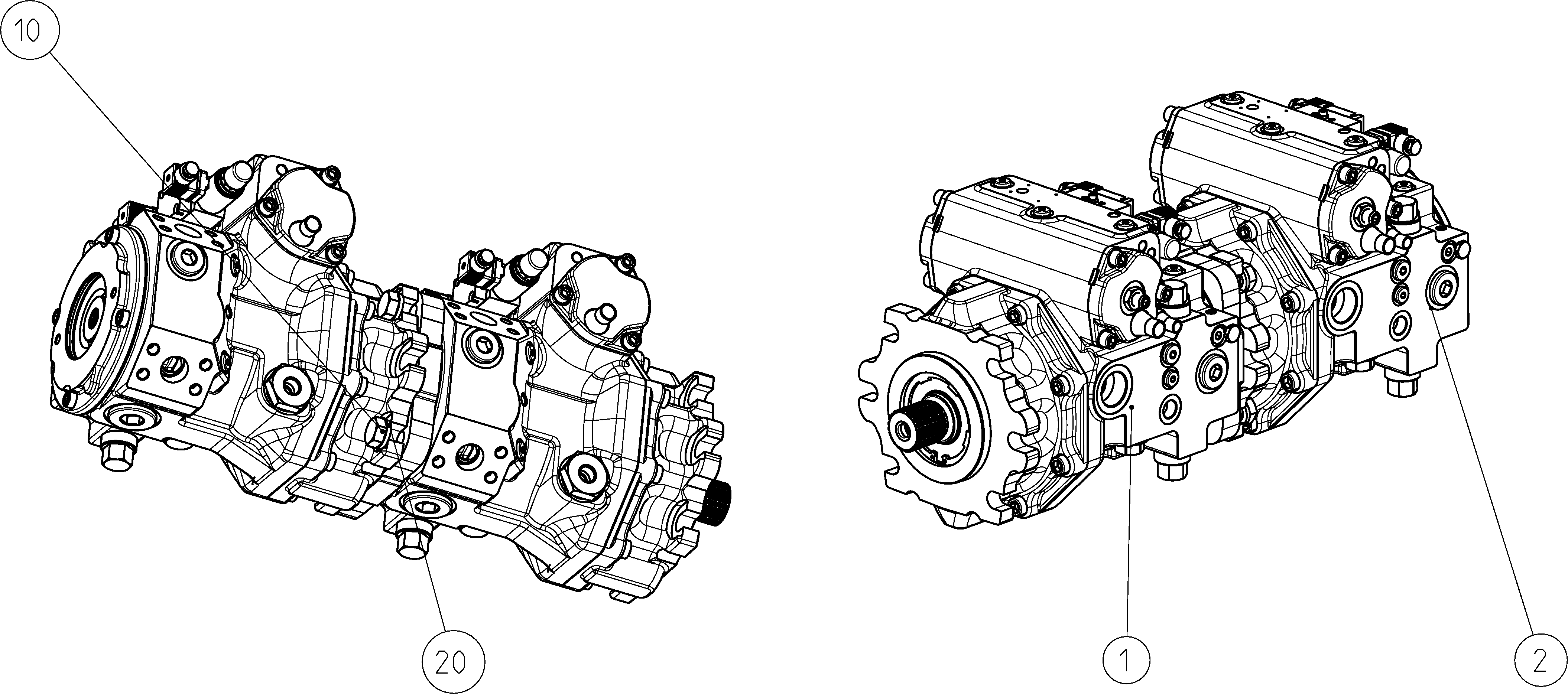 A4VG175EP4/40NL+A4VG175EP4/40NL — Rysunek