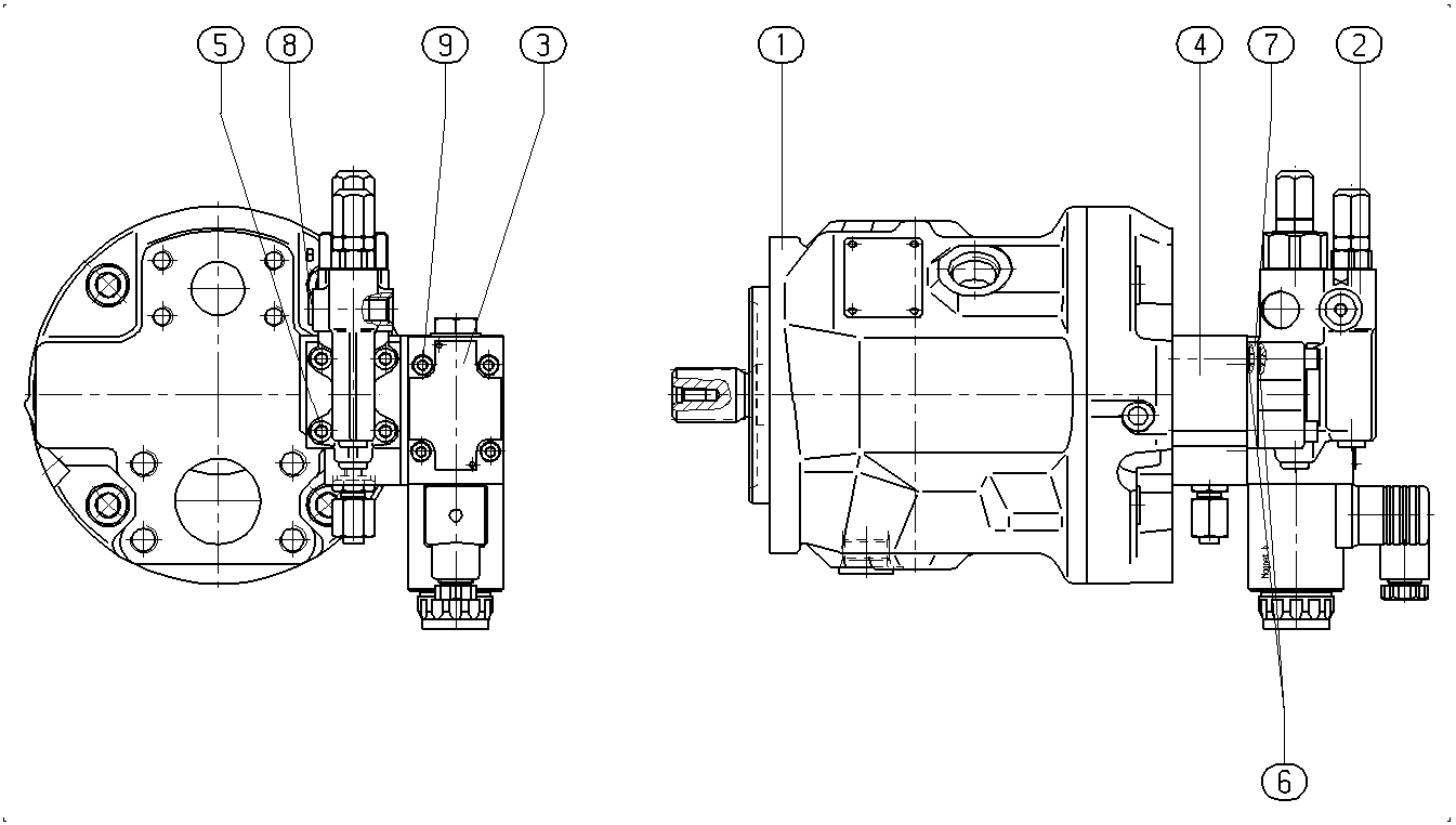 AA10VO45DFR1/31L-VSC61N00-SO108 — Rysunek