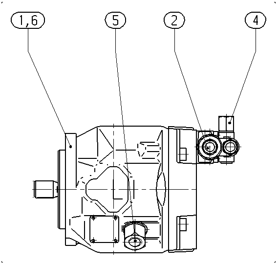 AL A10V O 28 DFR1/31L-PSC11N00 -S2103 — Rysunek