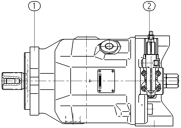 AH A10V O100 DFR1/31R-VSC12N00 -S2846 — Rysunek