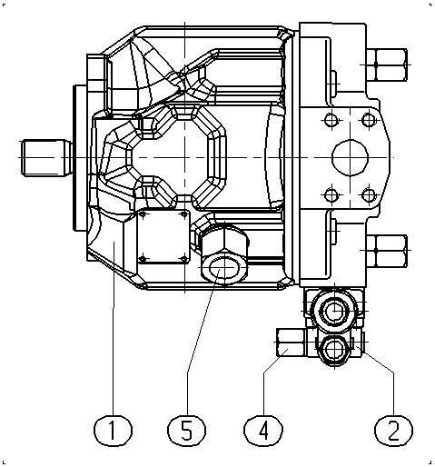 A A10V O 45 DFR1/31R-PSC12N00 -S1413 — Rysunek