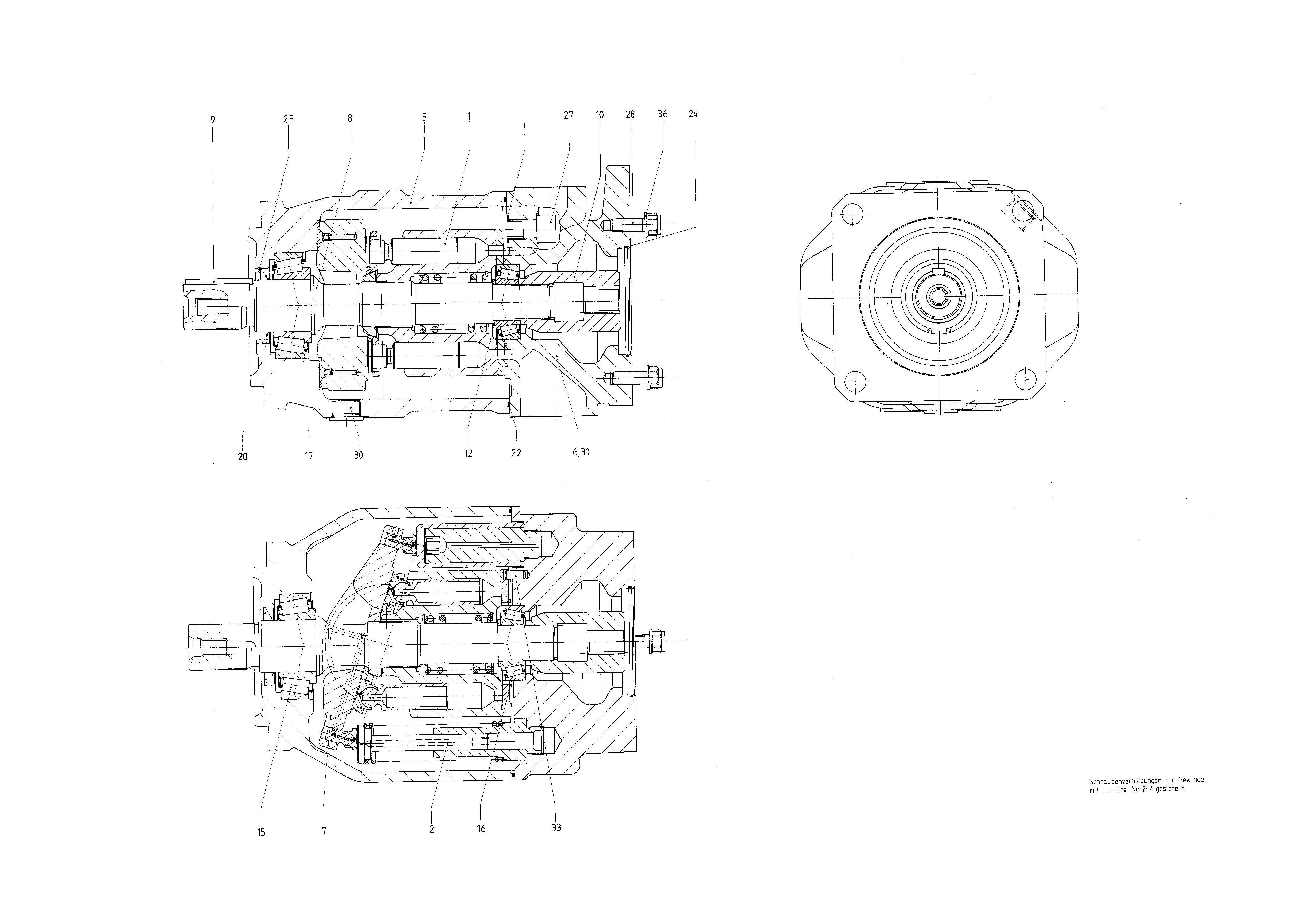 G A10V O140 OV /31L-VSD12K24 — Rysunek