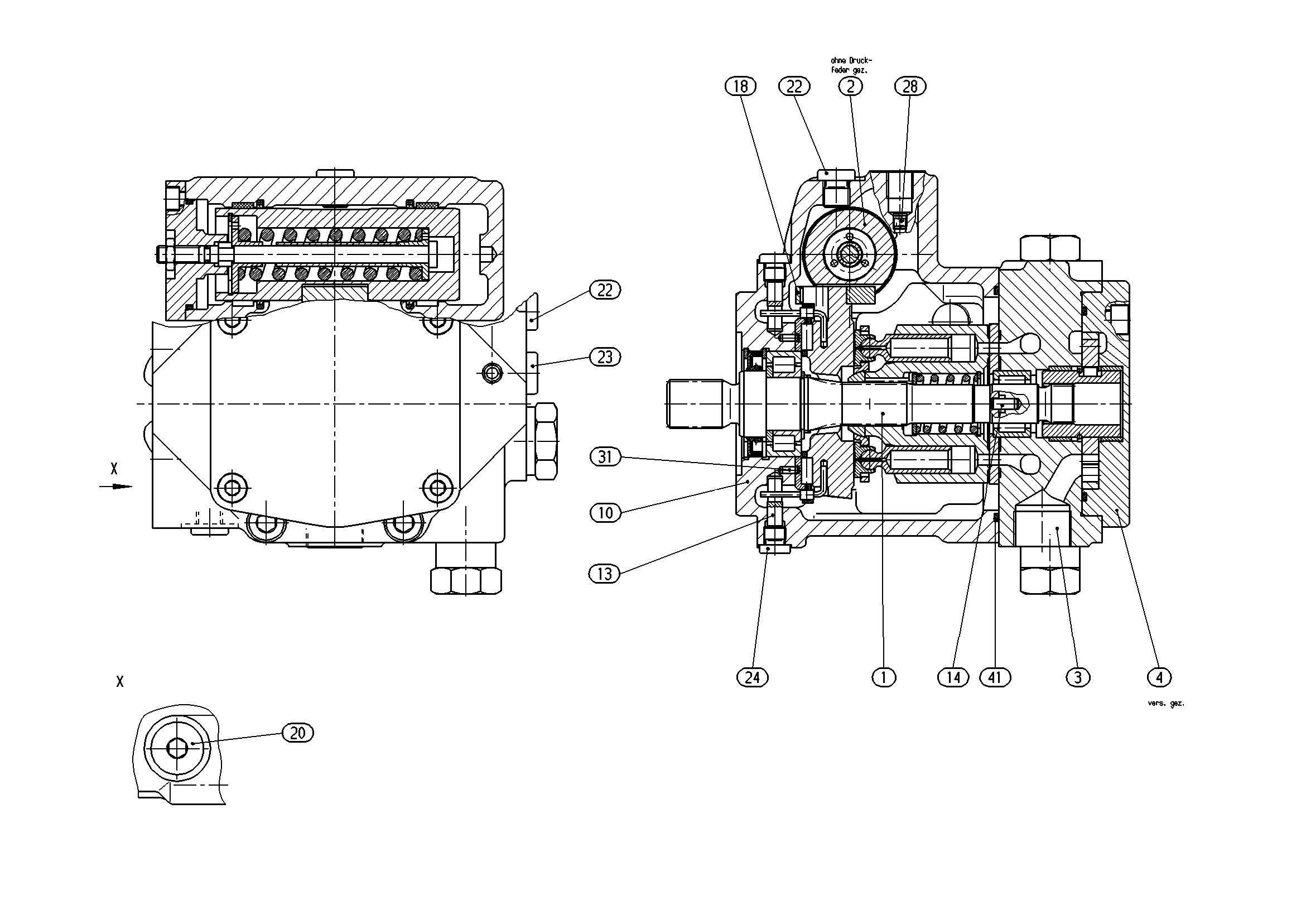 A10VG18DG1/10L-NSC16F003S-S *FNI* — Rysunek