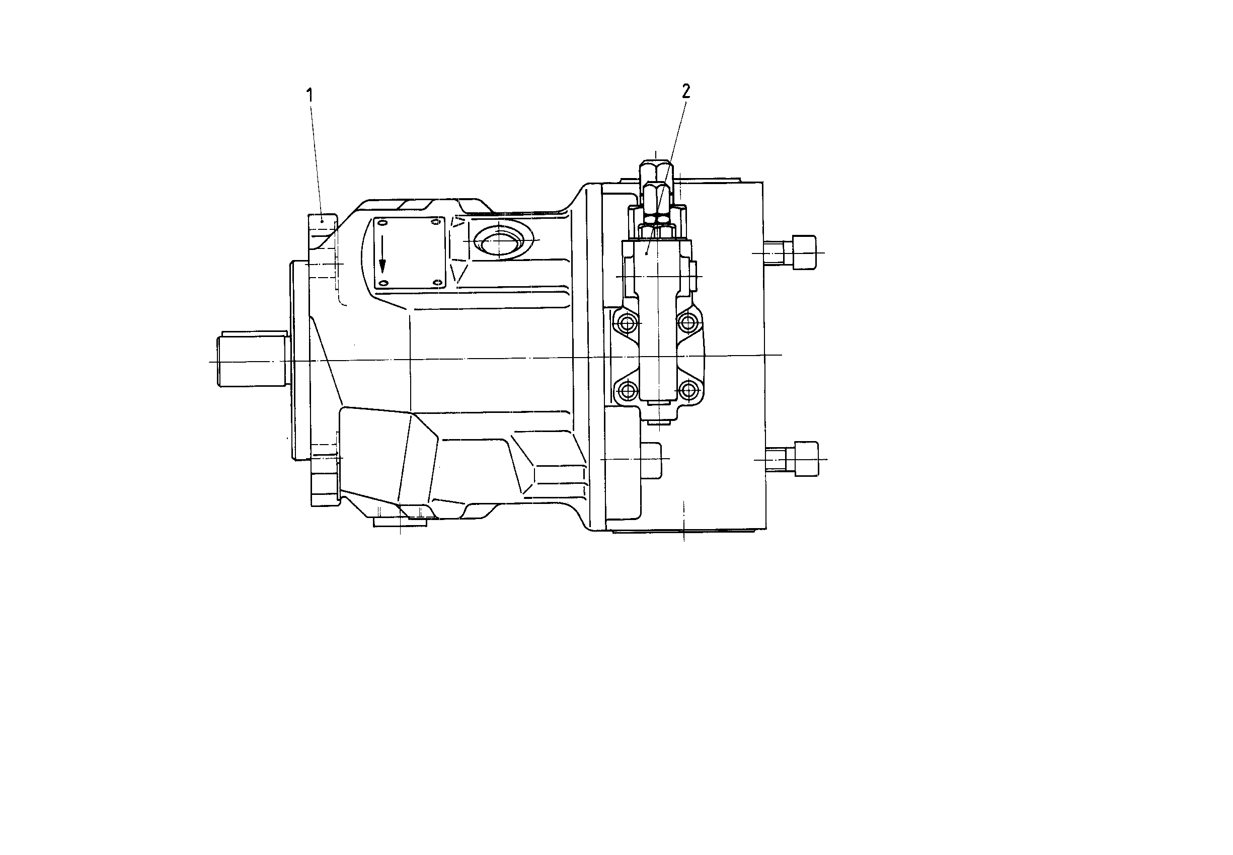 A AA10VSO 45 DFR /31R-PKC62K68 — Rysunek