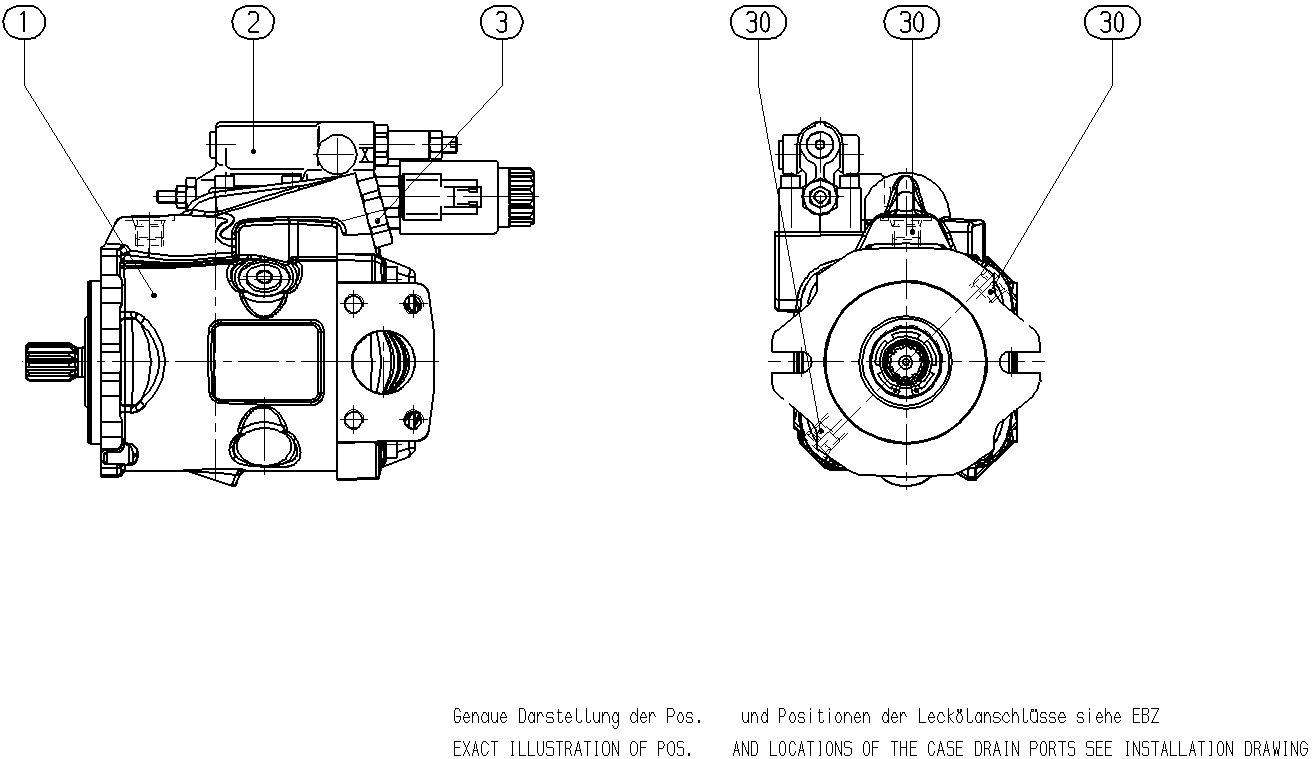 A A10VNO 28ED 73/53L-VRC12N00P -S2111 — Rysunek