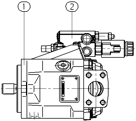 A A10VNO 45ED 74/52R-VSC12N00P -SO481 — Rysunek