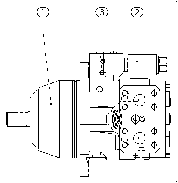 A A10V E 45 EZ2 /52W1-VRF68B020 -SO849 — Rysunek