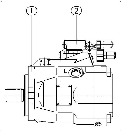 A A10V O 60 DR /52R-PSC61N00 — Rysunek
