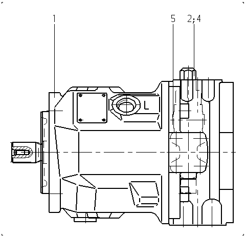 AA10VO45DFR1/31L-PSC62K01-SO153 — Rysunek