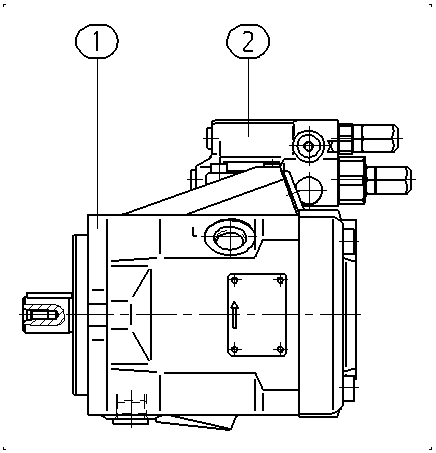 A A10V O 28 DFR1/52L-PKC11N00 — Rysunek