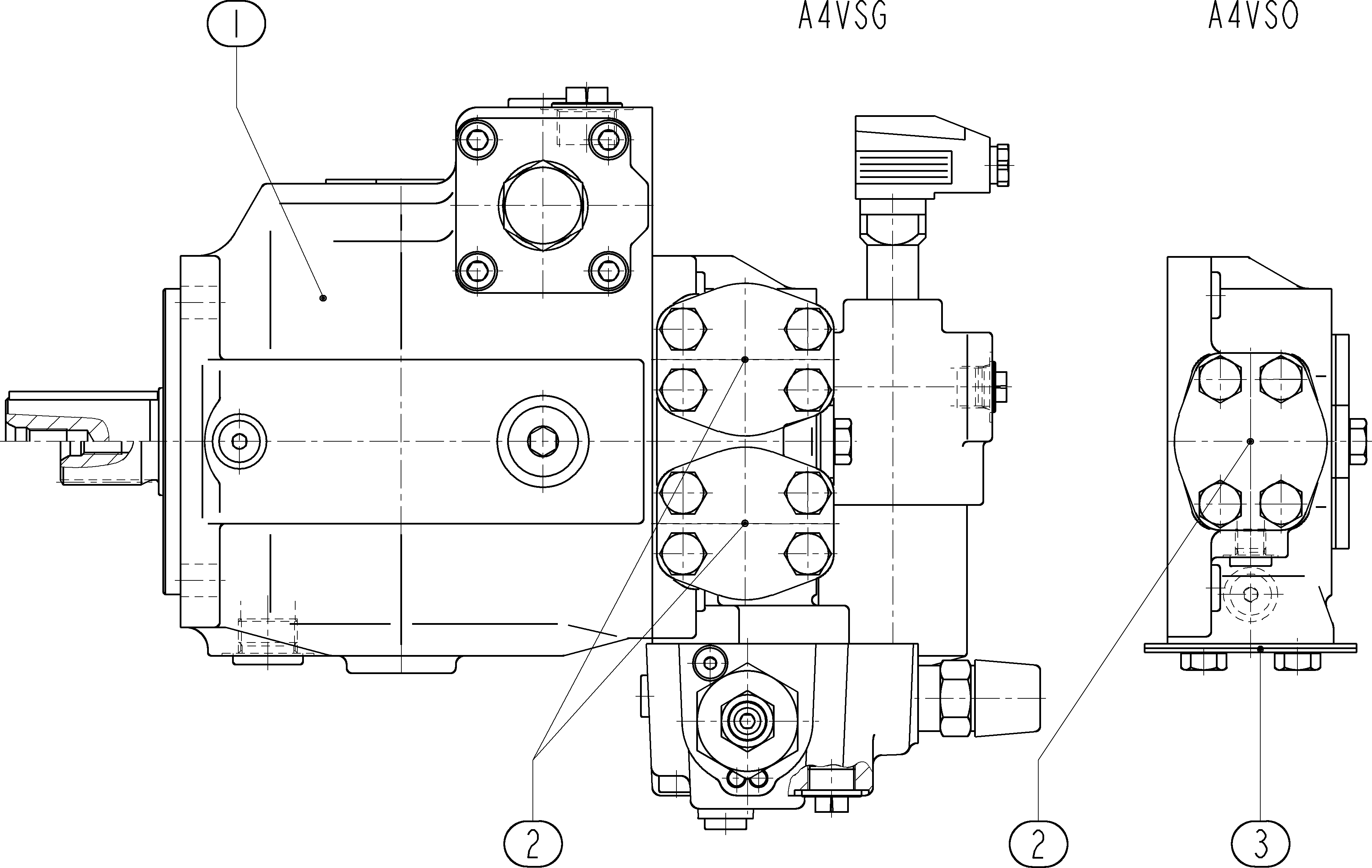 AL A4VSO 40 DR /10L-PZB13KB3 -S1668 — Rysunek
