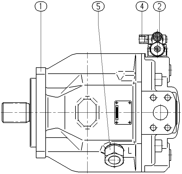 AH A10V O140 DFR1/31L-VSD12N00 -S3038 — Rysunek