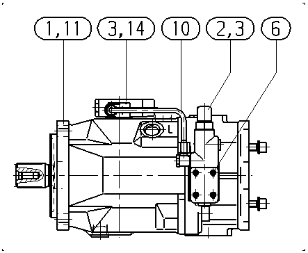 AH A10V O140 DFLR/31R-VSD62K15 -SO160 — Rysunek