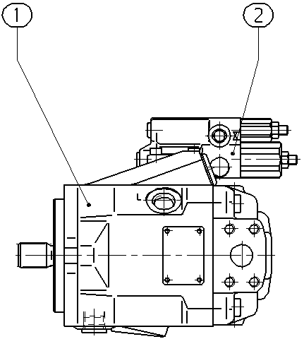 AA10VO28DFR1/52L-VSC12N00-SO736 — Rysunek