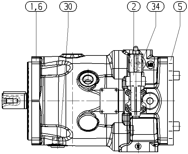 A A10VSO 71 DR /32R-VSB32U99 -SO 52 — Rysunek