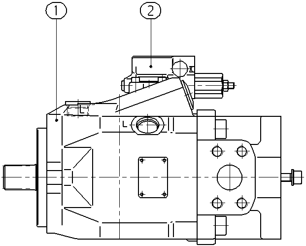 A A10V O 85 DR /52L-VWC12K01 — Rysunek