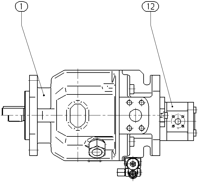 A A10V O 45 DRG /31R-VSC12G40 -SO 13 — Rysunek