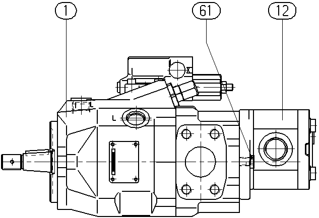 A A10V O 45 DR /52R-VCC62H00 -S2059 — Rysunek