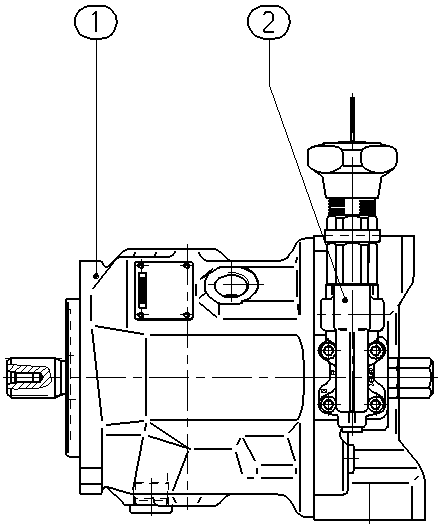 A A10VSO 71 DFR /31R-VPA42N00 -SO155 — Rysunek