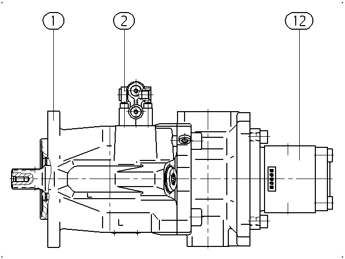 A A10V O 60 DFR1/52L-VWC62H00 -S1892 — Rysunek