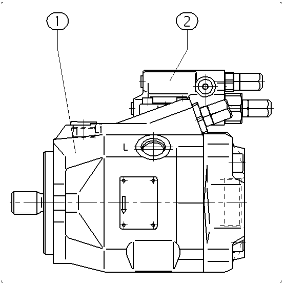 A A10V O 45 DFR /52R-PUC64N00 -S1137 — Rysunek
