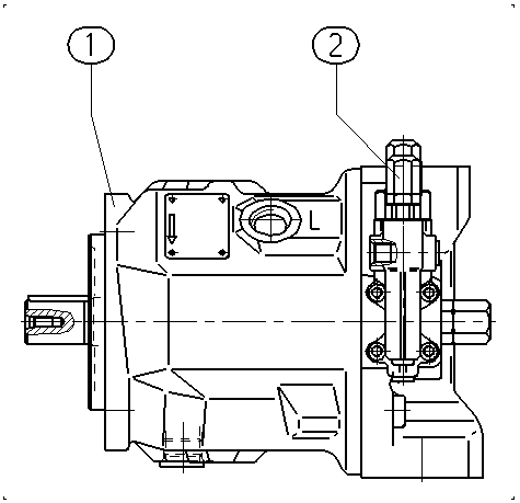 A AA10VSO 45 DRG /31R-PKC62N00 -SO239 — Rysunek