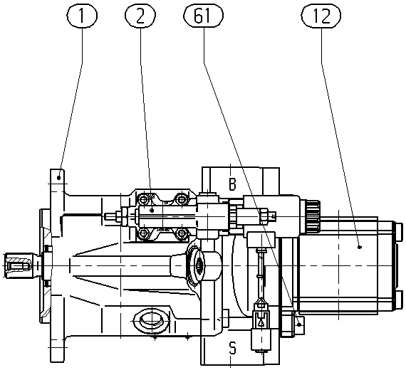 A A10V O 28ED 72/52R-VSC62H00T — Rysunek