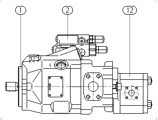 AA10VO45DFR1/52L-PSC12G60 — Rysunek