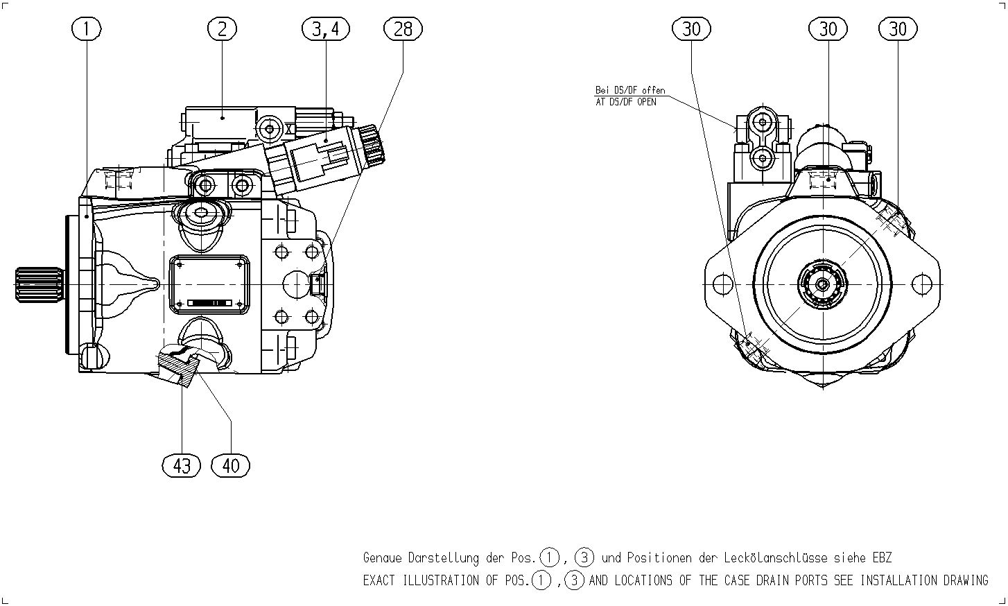 A A10V O28EP2D /53L-VSC12N00P -S2936 — Rysunek